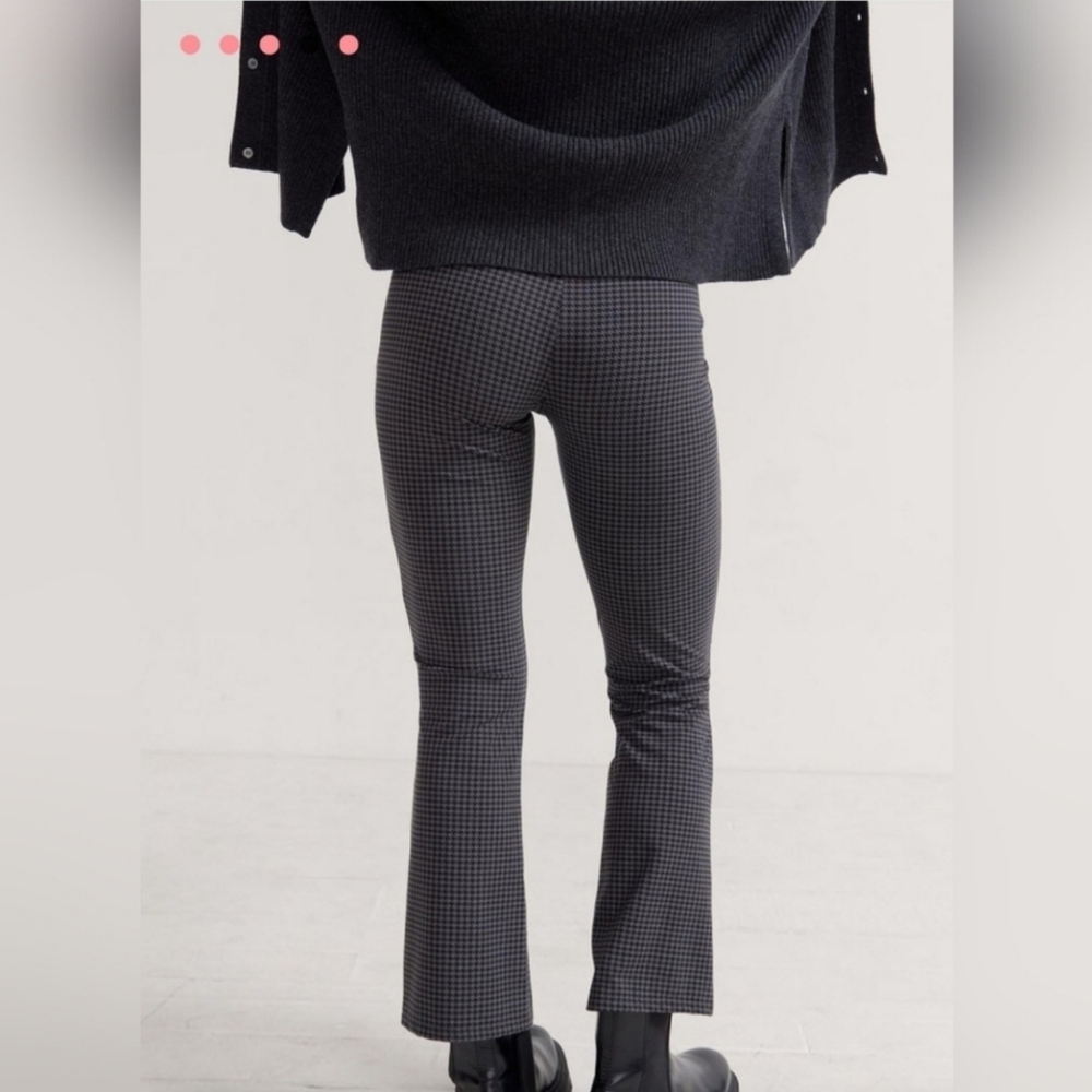 Hatch houndstooth flair leggings, small